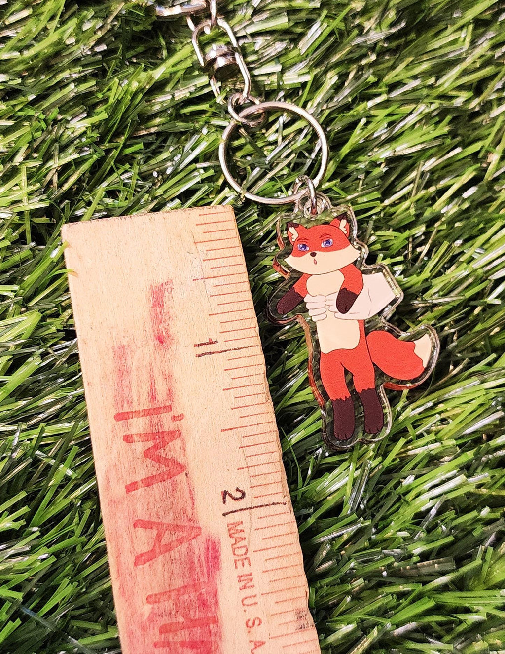 Loong Fox Acrylic Charm