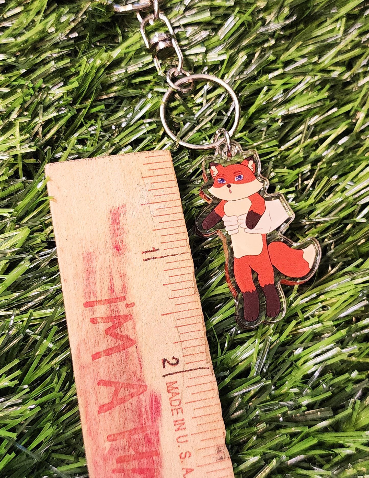 Loong Fox Acrylic Charm