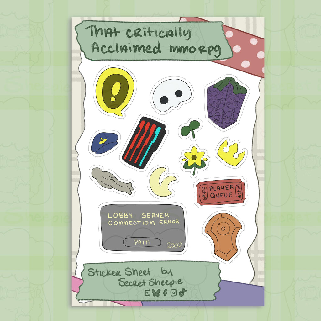 That Critically Acclaimed MMORPG Sticker Sheet