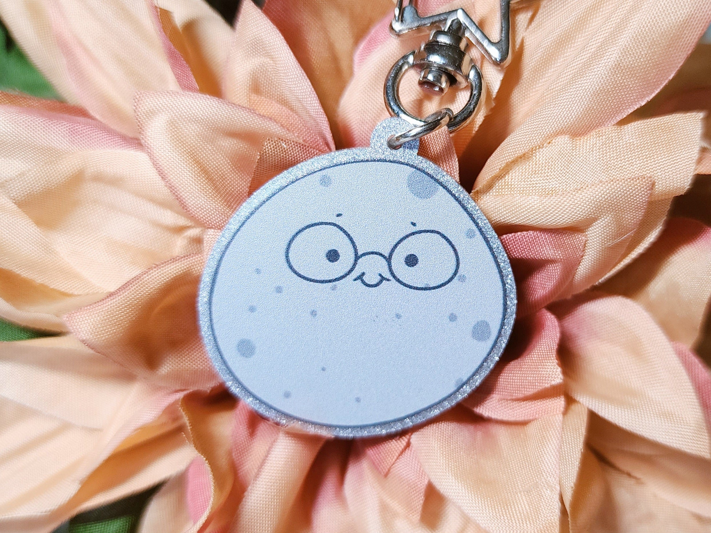 Kawaii Moon Acrylic Charm