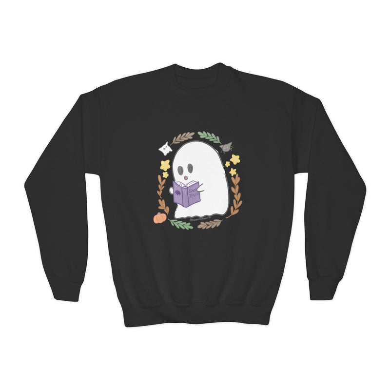Ghostie Bookworm Youth Crewneck
