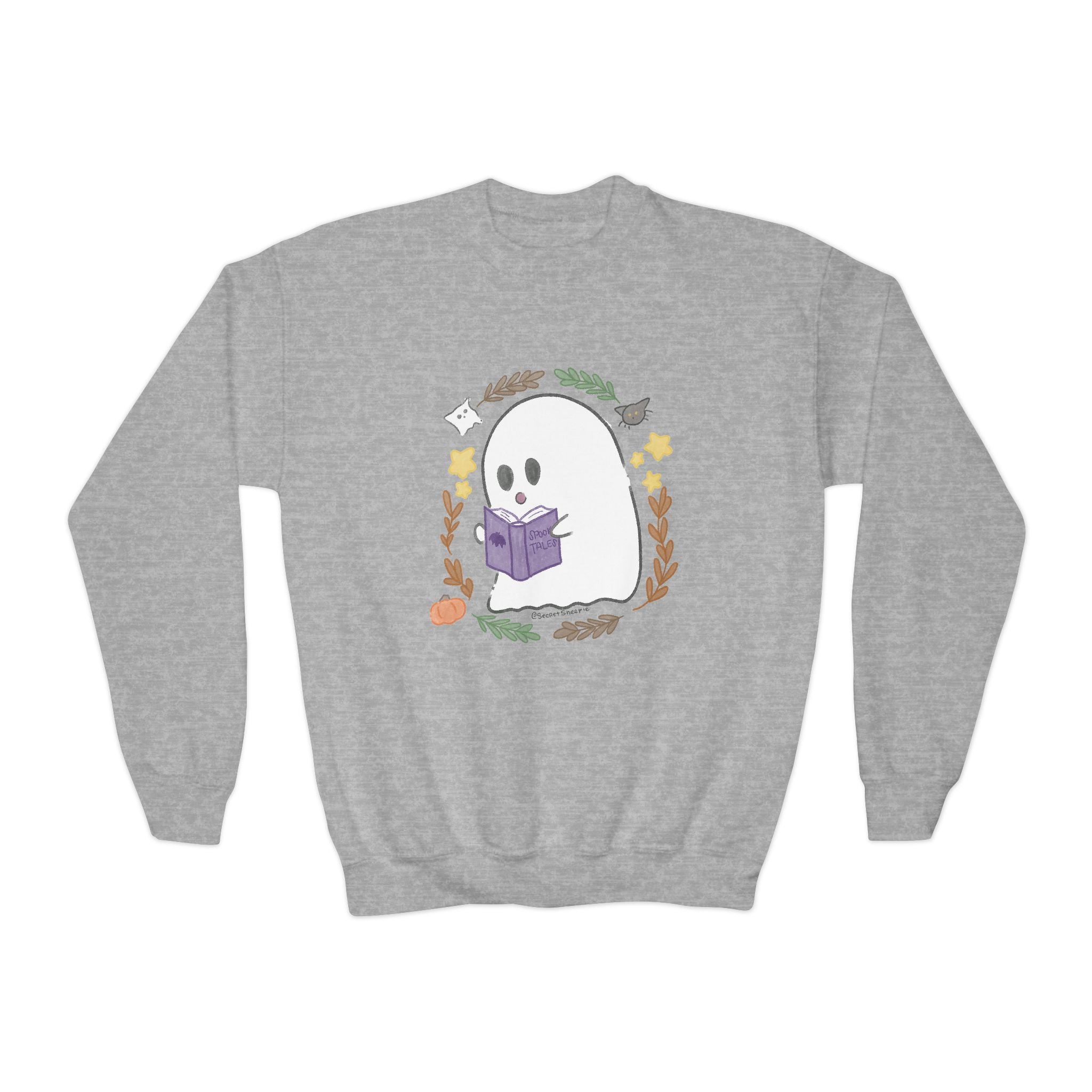 Ghostie Bookworm Youth Crewneck