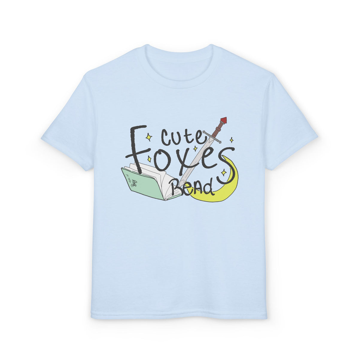 Cute Foxes Read Youth T-Shirt