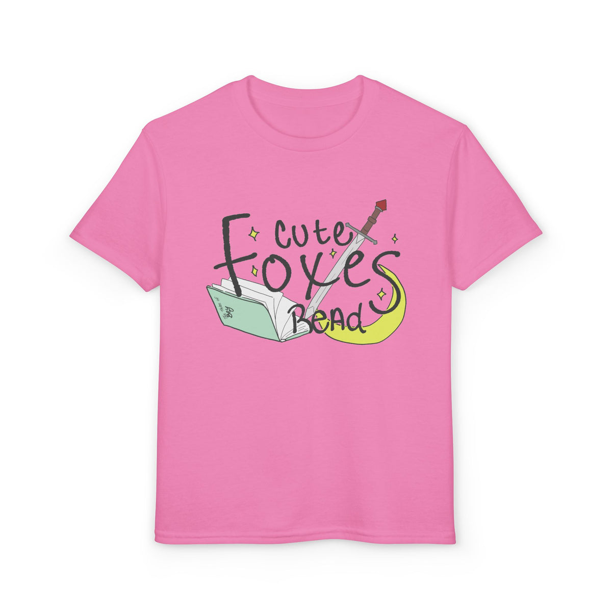 Cute Foxes Read Youth T-Shirt