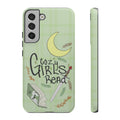 Cozy Girls Read Phone Case — Green Moonlit Reading Design