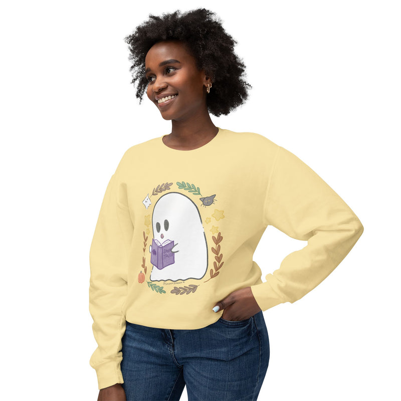 Ghostie Bookworm Cozy Crewneck