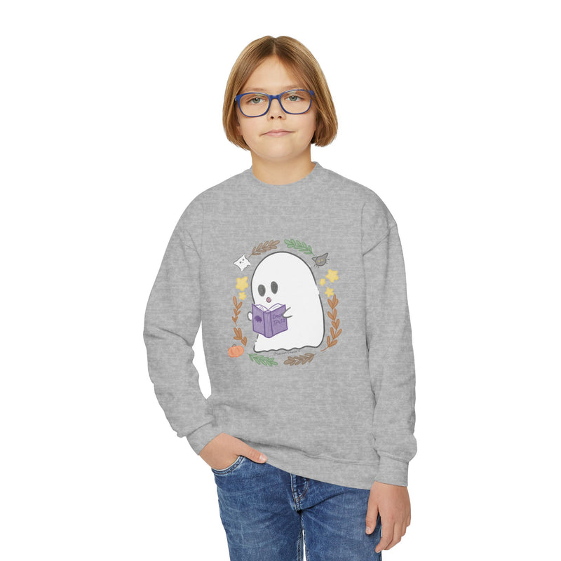Ghostie Bookworm Youth Crewneck