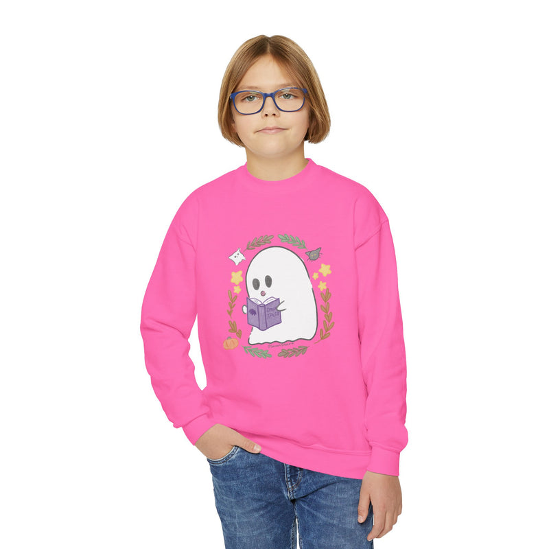 Ghostie Bookworm Youth Crewneck