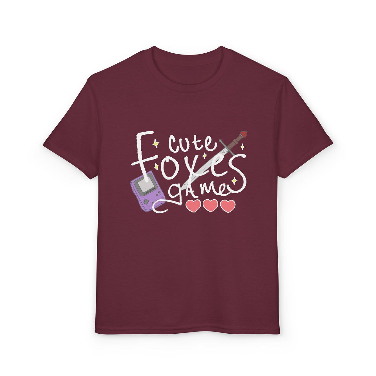 Cute Foxes Game Youth T-Shirt