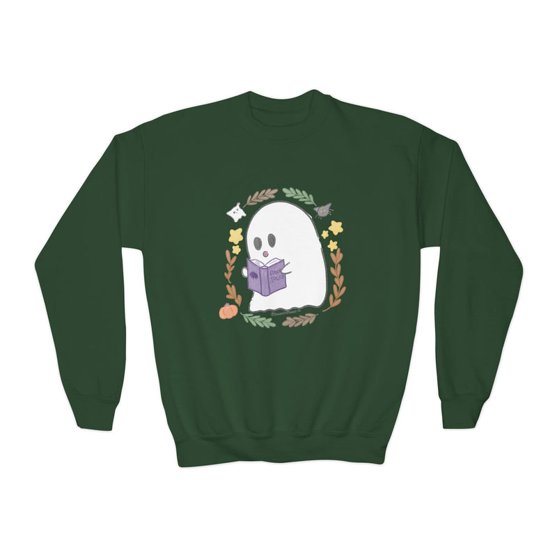Ghostie Bookworm Youth Crewneck