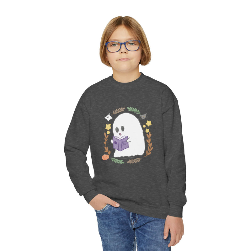 Ghostie Bookworm Youth Crewneck