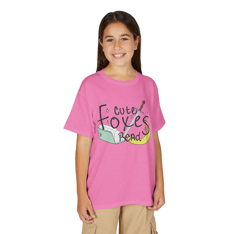 Cute Foxes Read Youth T-Shirt
