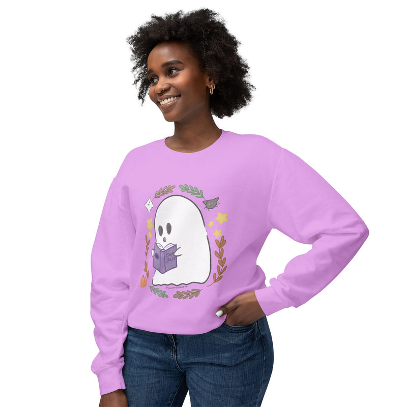 Ghostie Bookworm Cozy Crewneck