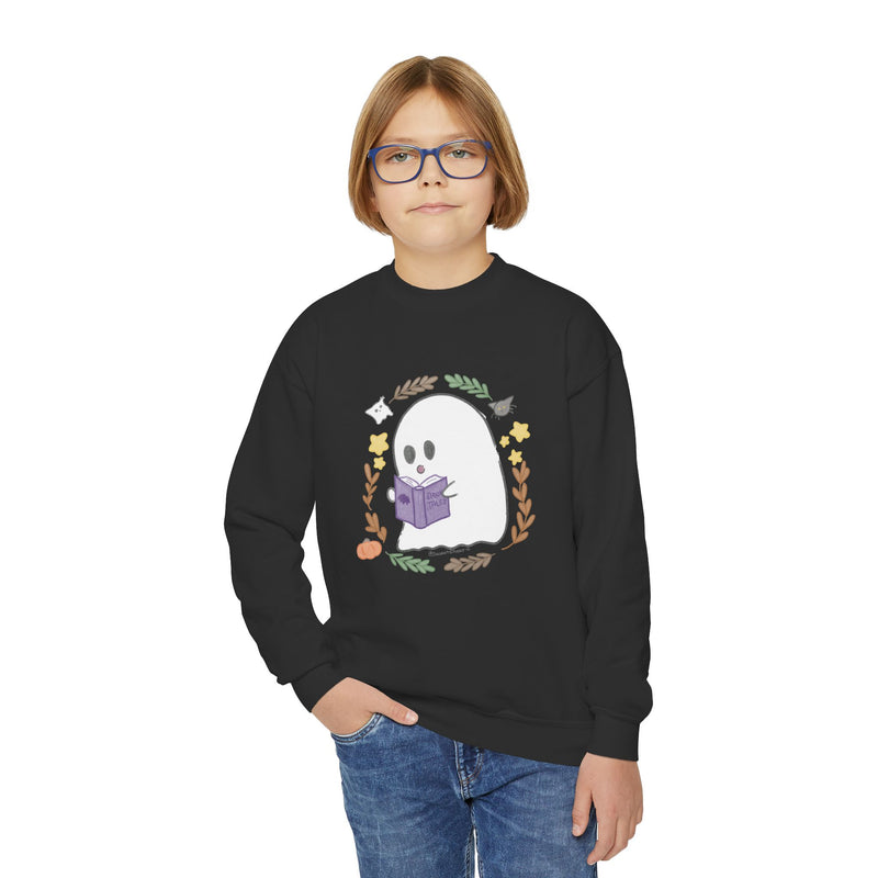 Ghostie Bookworm Youth Crewneck