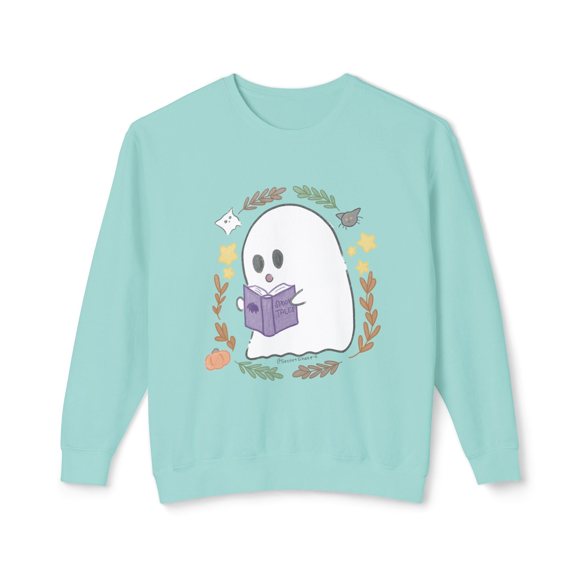 Ghostie Bookworm Cozy Crewneck