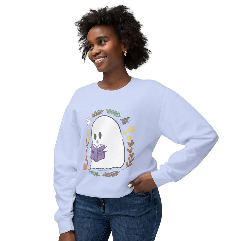 Ghostie Bookworm Cozy Crewneck