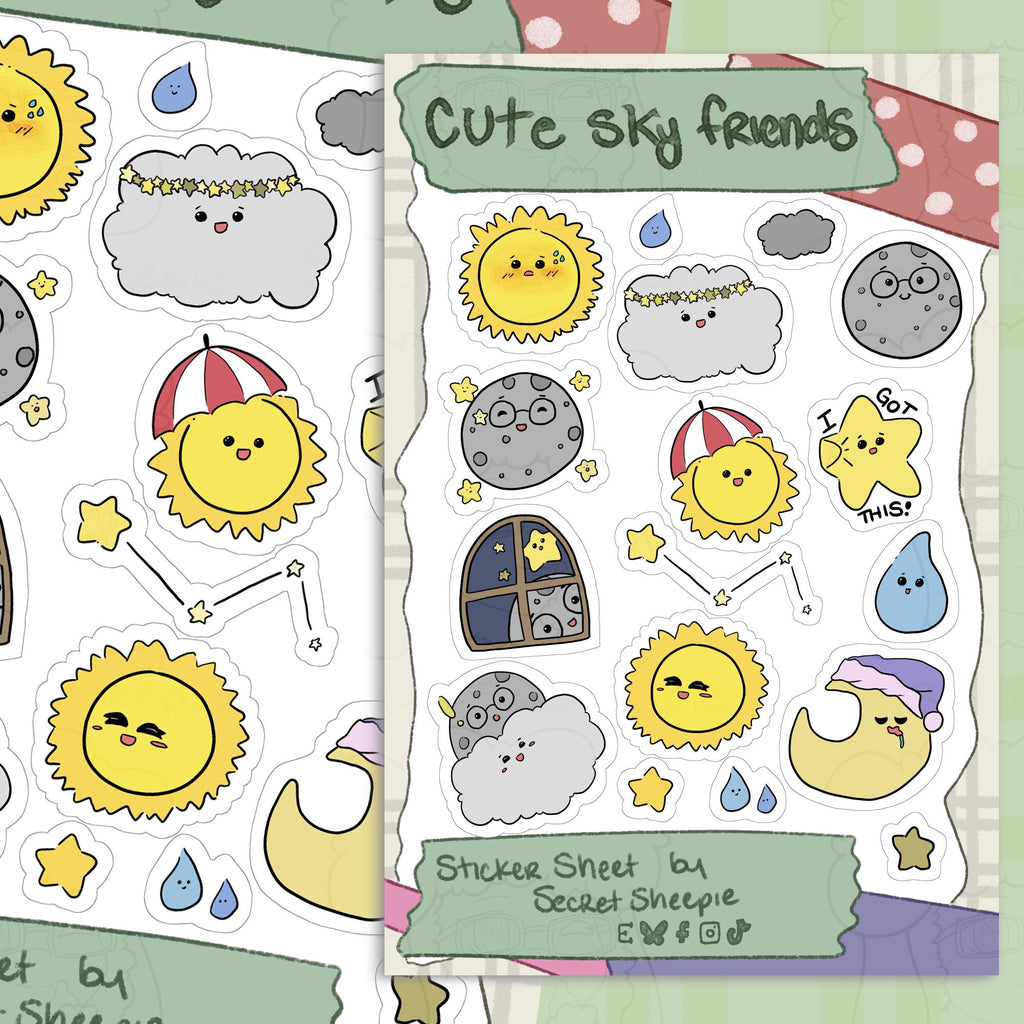 Sky Friends Sticker Sheet