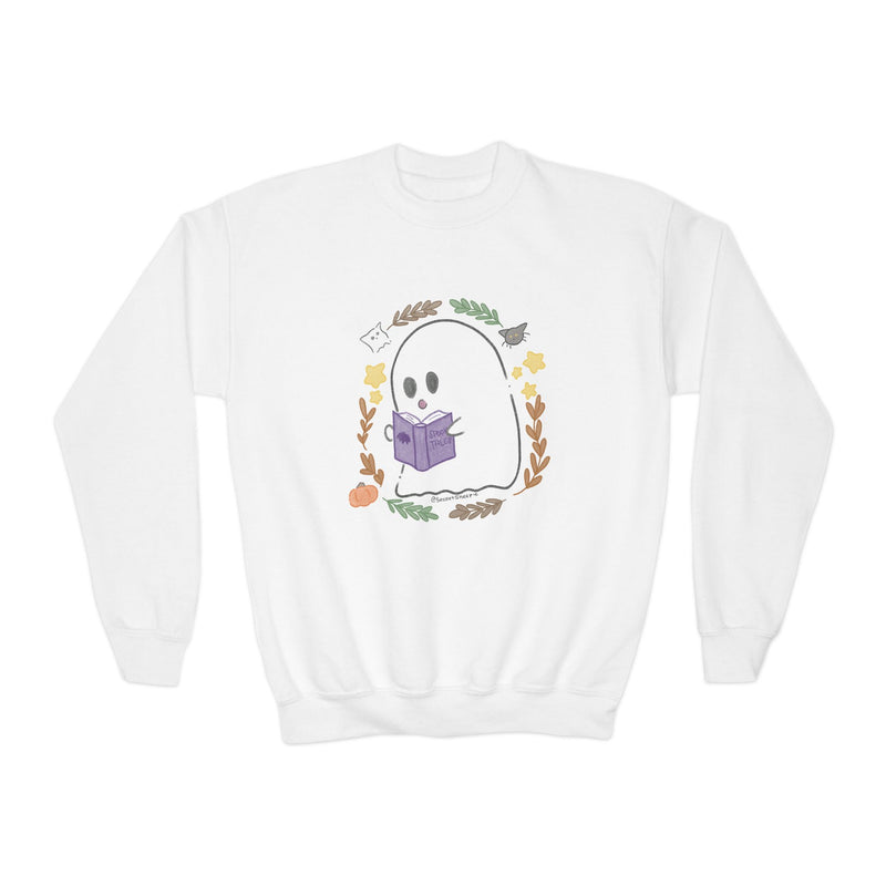 Ghostie Bookworm Youth Crewneck