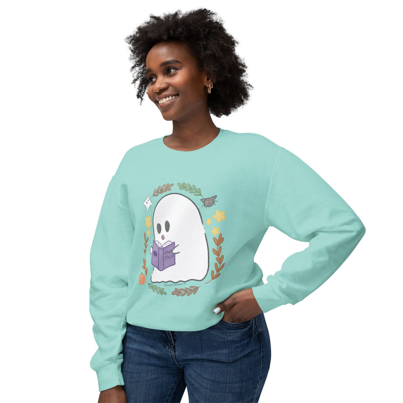 Ghostie Bookworm Cozy Crewneck