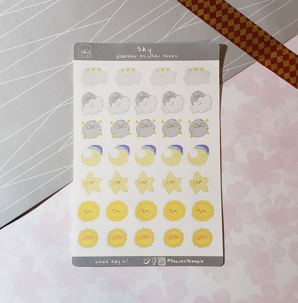 Cute Sticker Mystery Pack – B Grade Stickers with Retired, Miscut & Misprinted Designs