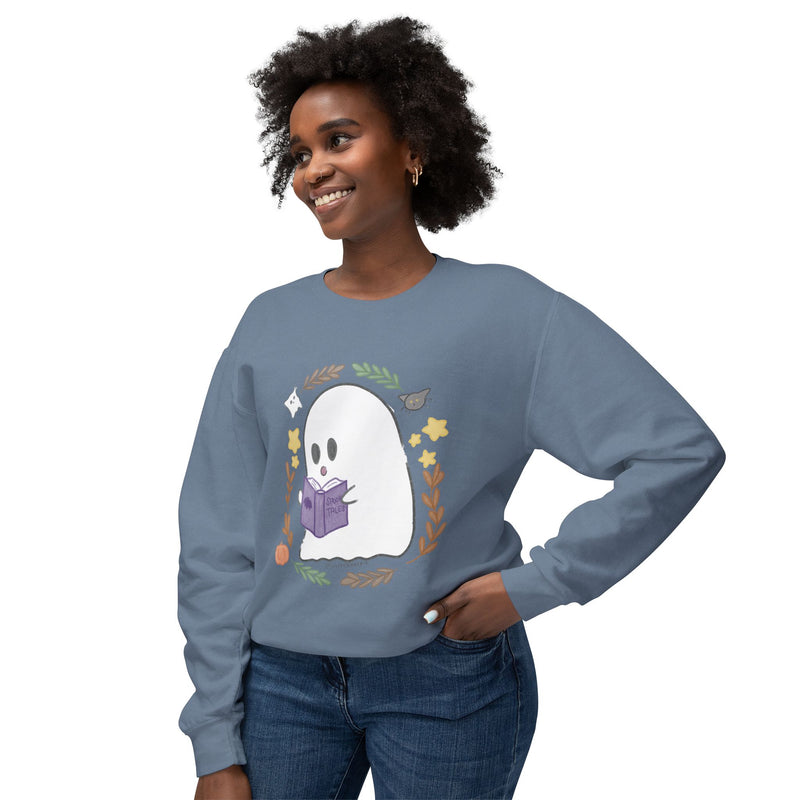 Ghostie Bookworm Cozy Crewneck