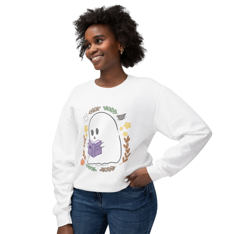 Ghostie Bookworm Cozy Crewneck