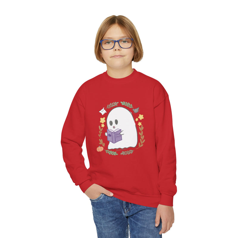 Ghostie Bookworm Youth Crewneck