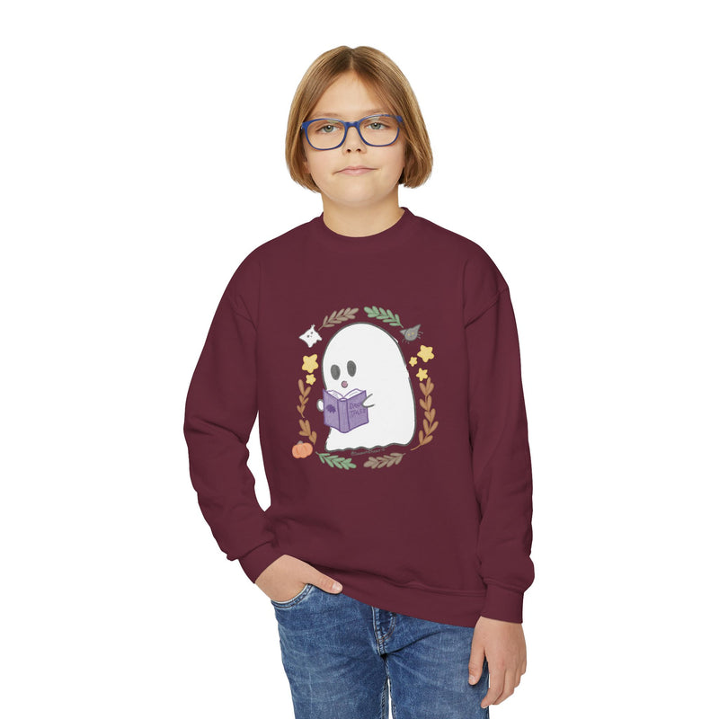 Ghostie Bookworm Youth Crewneck
