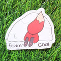 Feeling Cool Fox in Snowpile