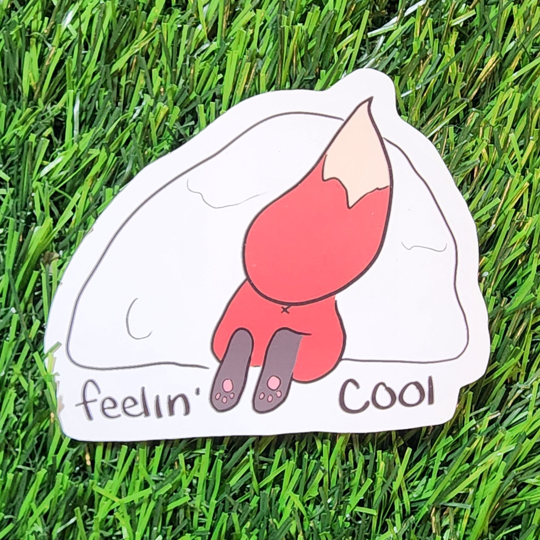 Feeling Cool Fox in Snowpile