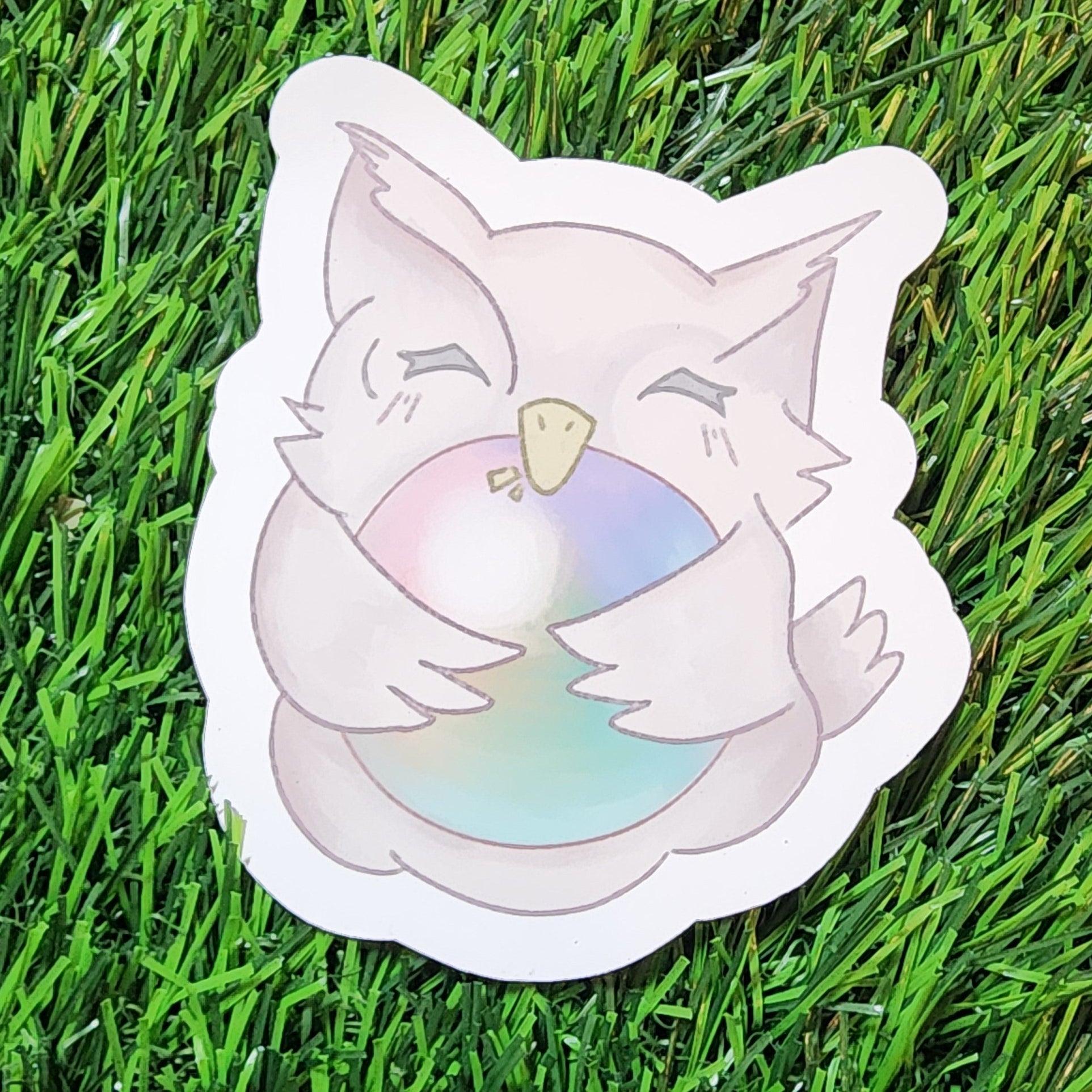 Feh Owl Vinyl Sticker
