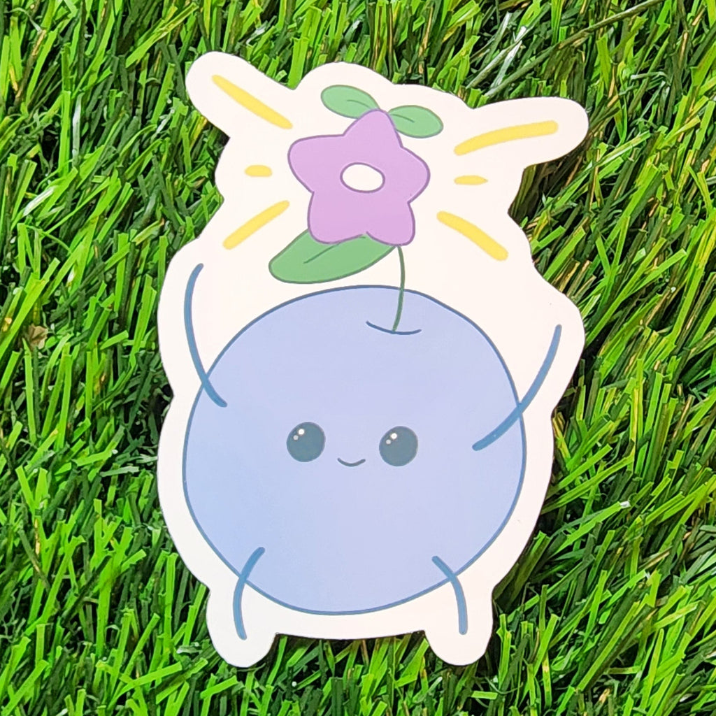Blue Cozy Farming Friend Sticker