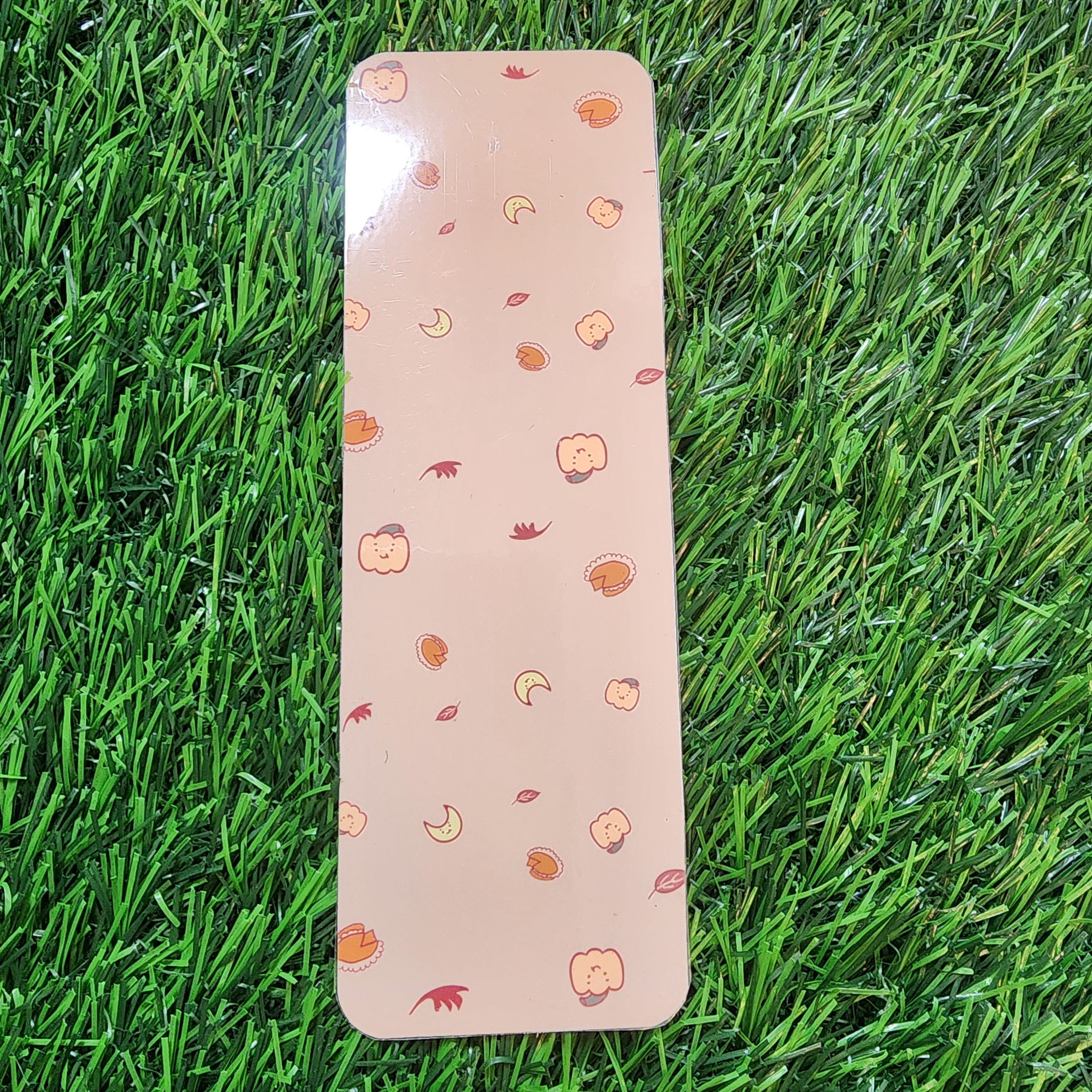 Cute Autumn Icons Laminated Bookmark