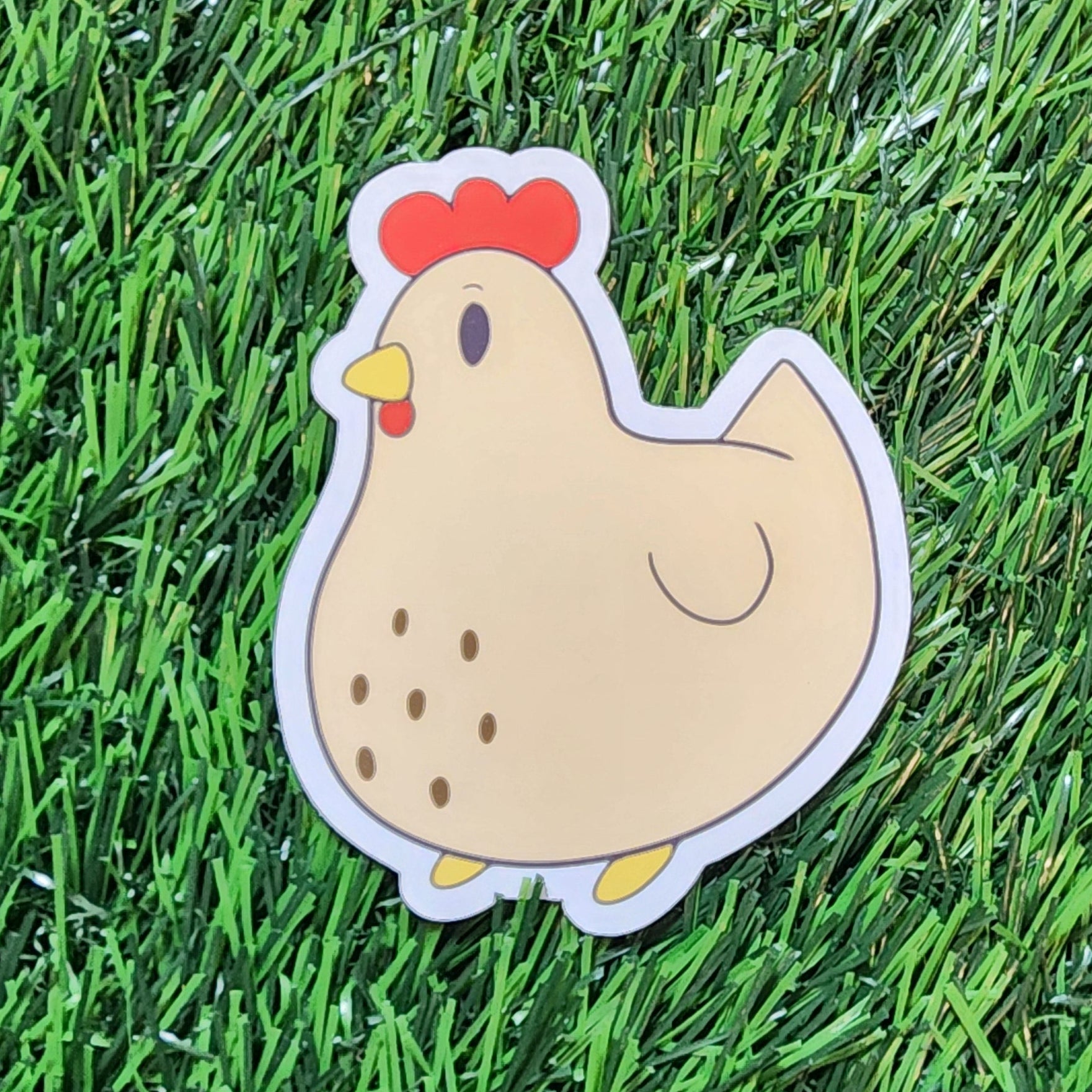 White Chikim Friend Sticker