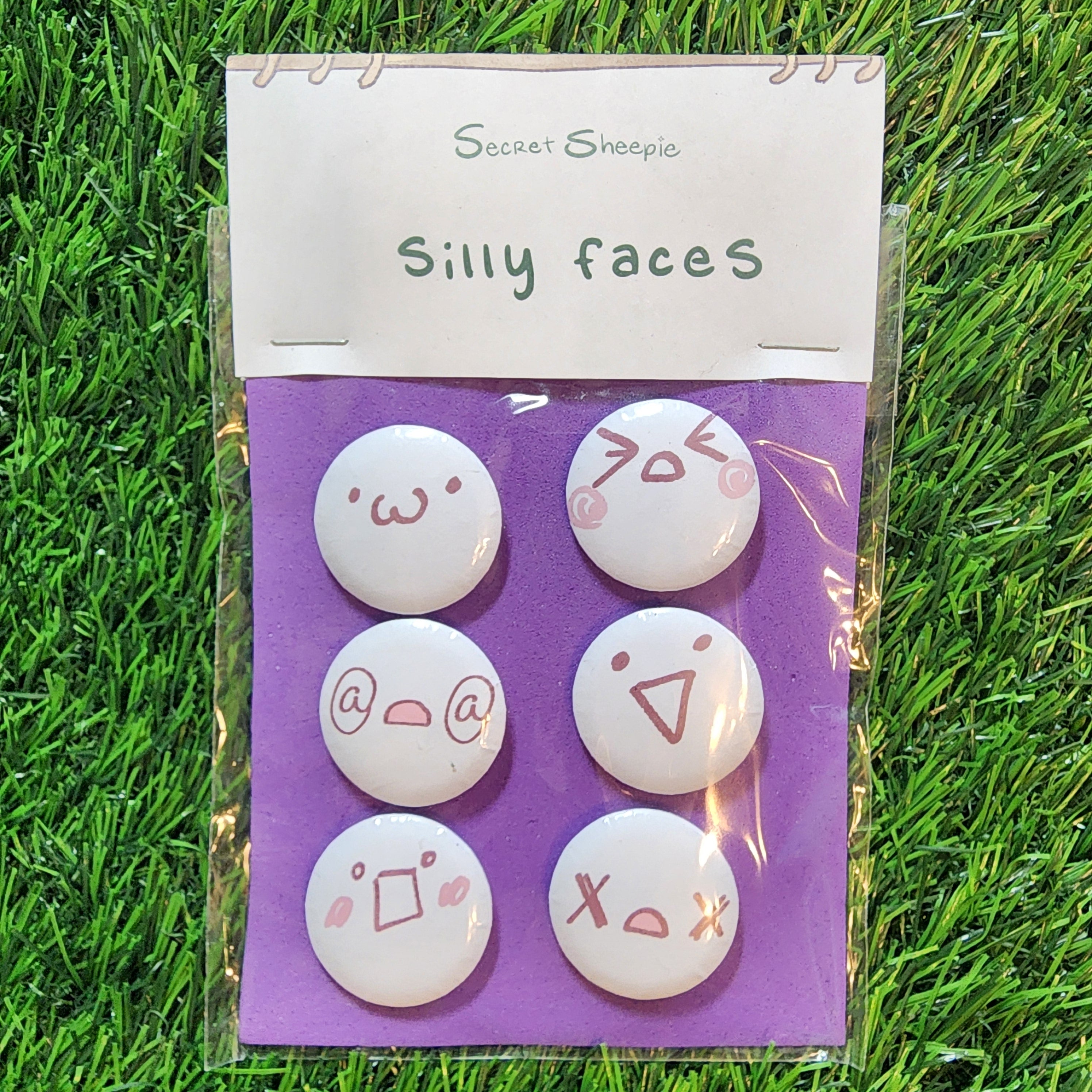 Kawaii Emoticon Pin Set