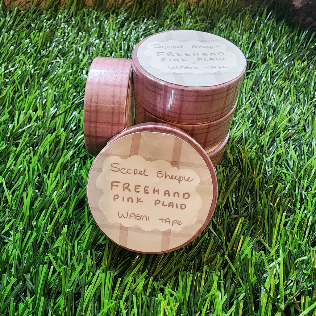 Cozy Pink Plaid Washi Tape