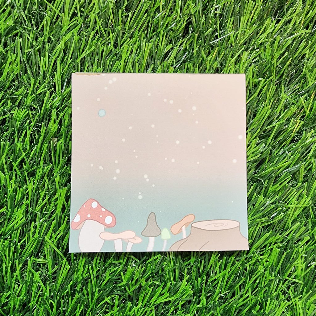Mushroom Garden Memo Pad