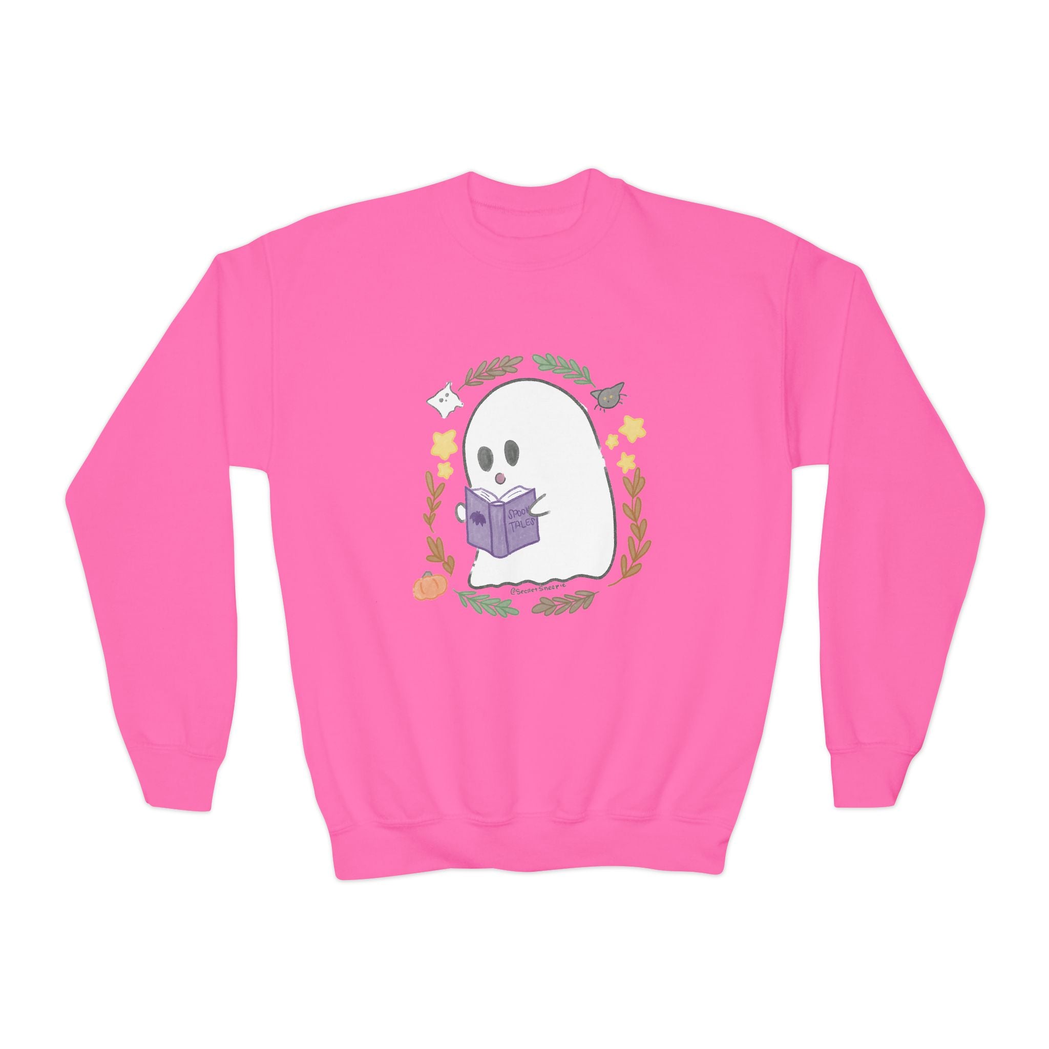 Ghostie Bookworm Youth Crewneck