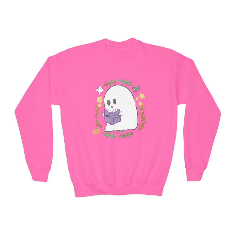 Ghostie Bookworm Youth Crewneck