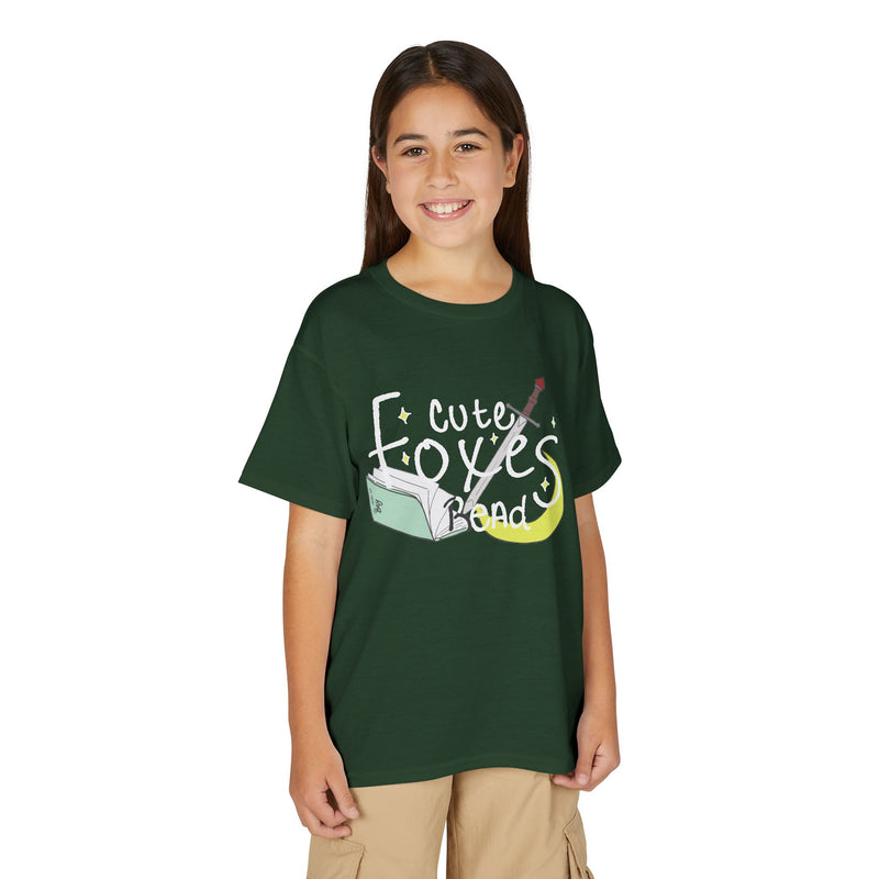 Cute Foxes Read Youth T-Shirt