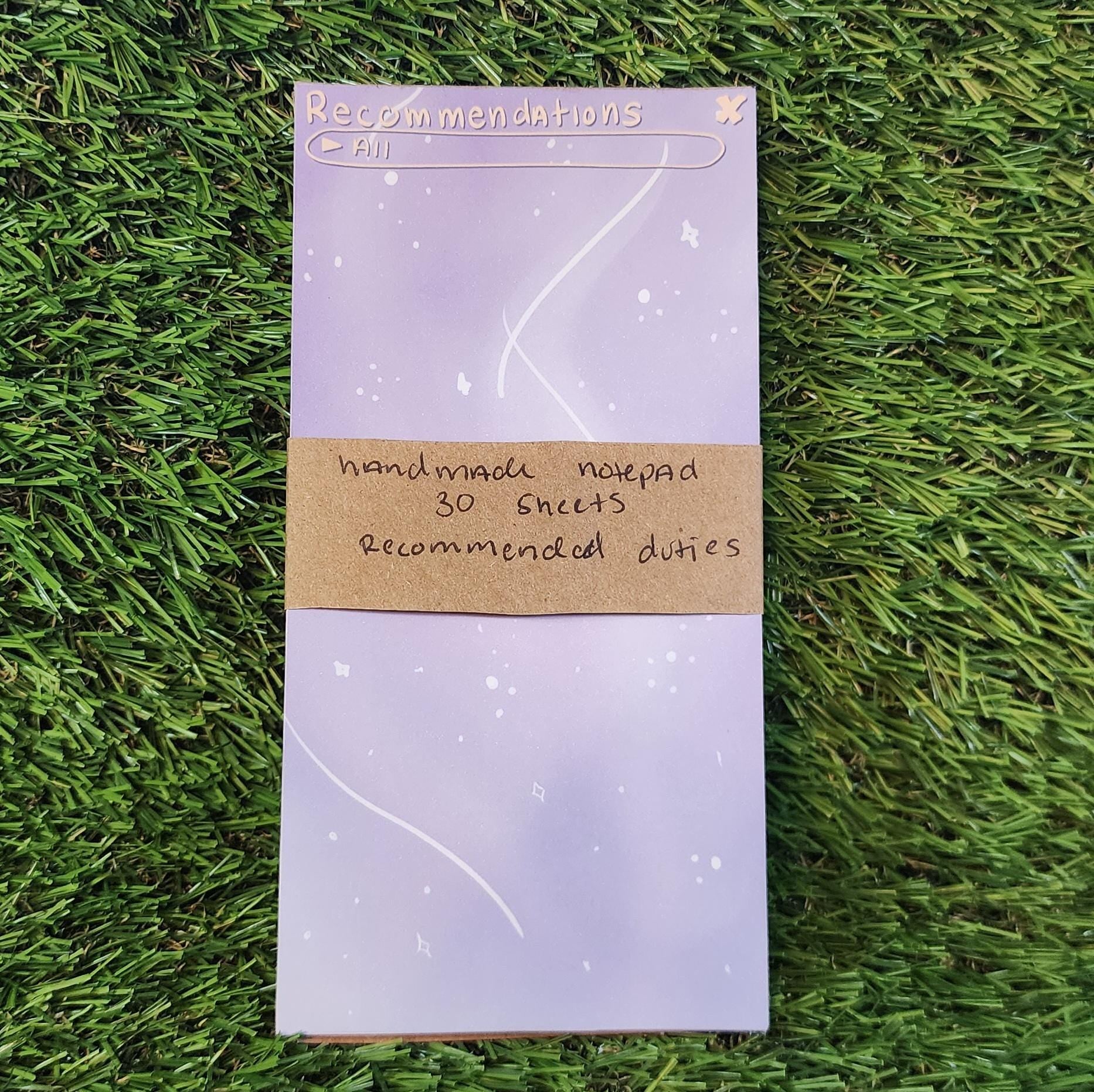 Duty Recommended Notepad