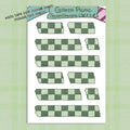 Green Picnic Strip Sticker Sheet