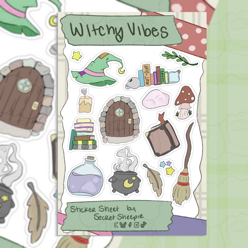 Witchy Vibes Sticker Sheet