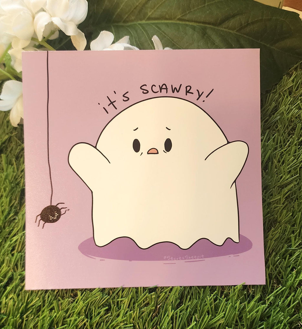 Scawry Ghost Art Print