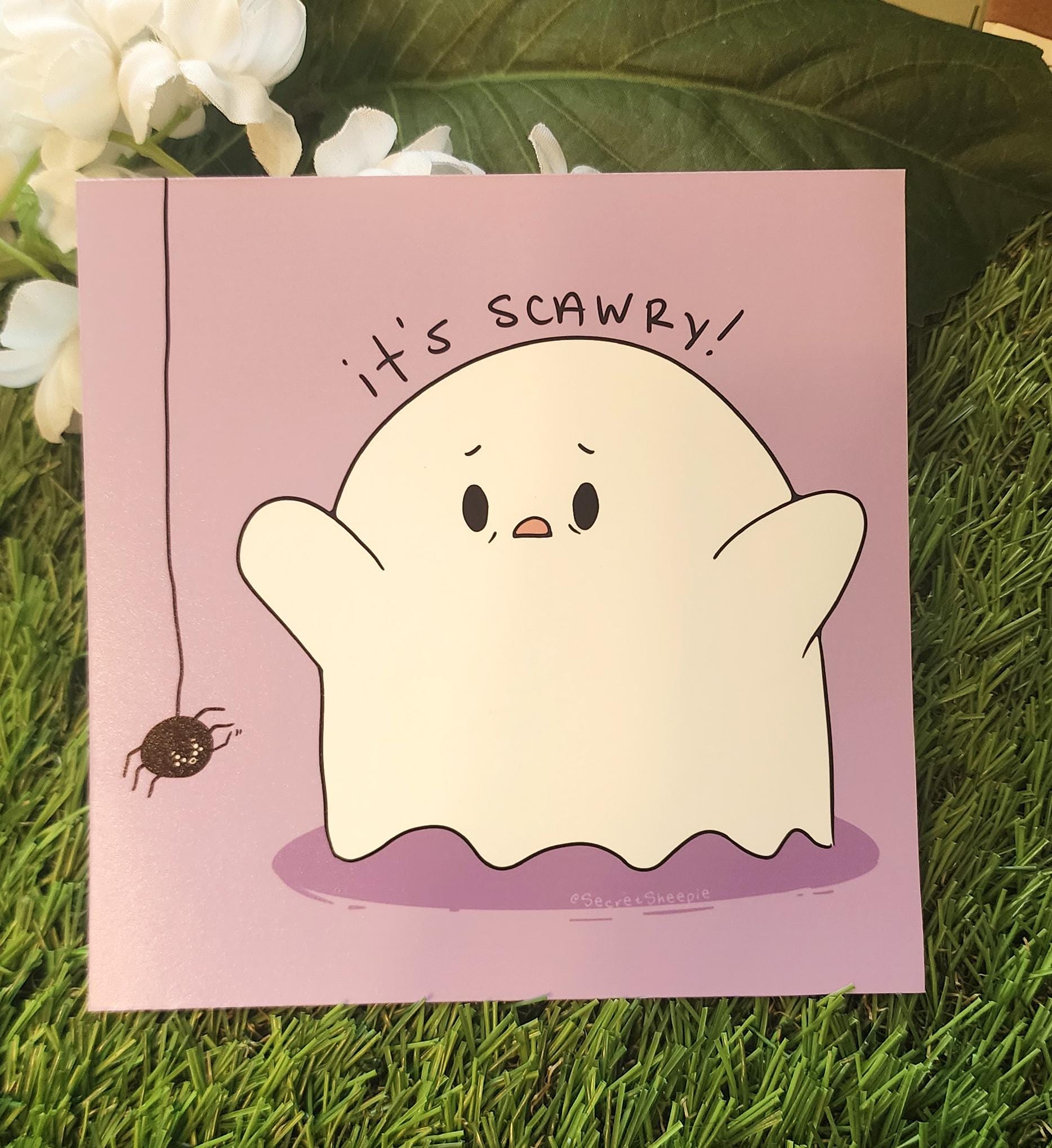 Scawry Ghost Art Print