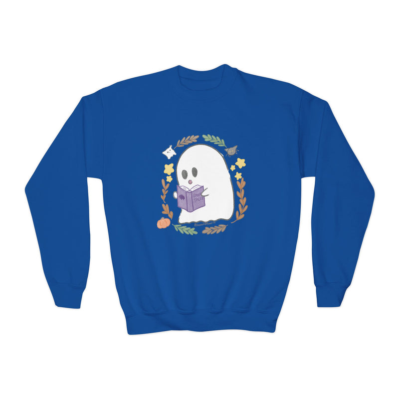 Ghostie Bookworm Youth Crewneck