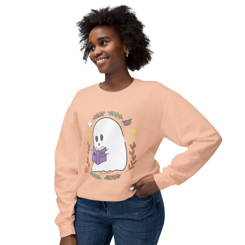 Ghostie Bookworm Cozy Crewneck