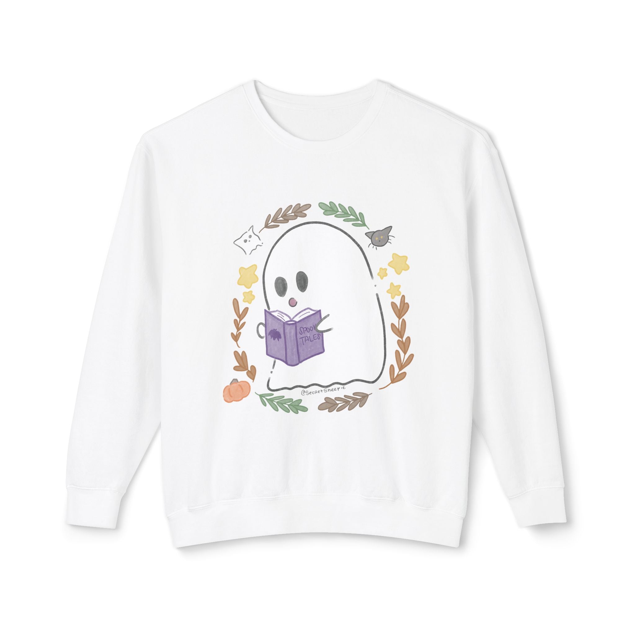 Ghostie Bookworm Cozy Crewneck
