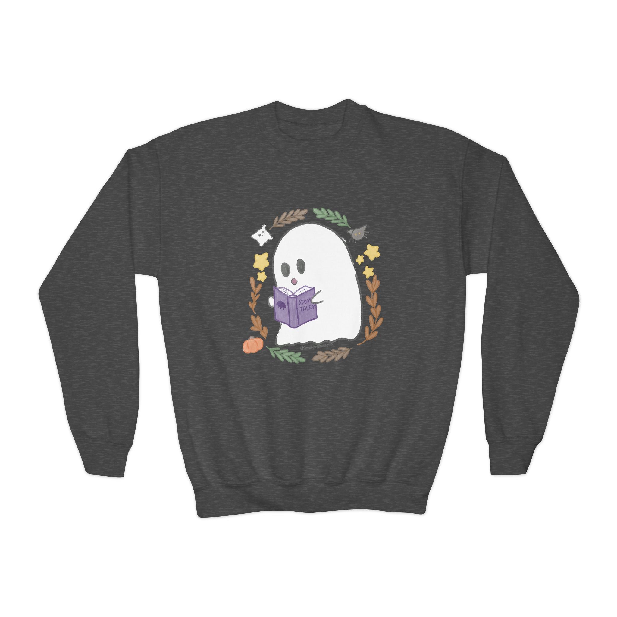 Ghostie Bookworm Youth Crewneck