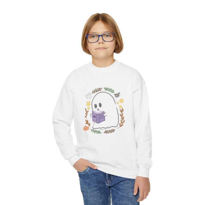 Ghostie Bookworm Youth Crewneck